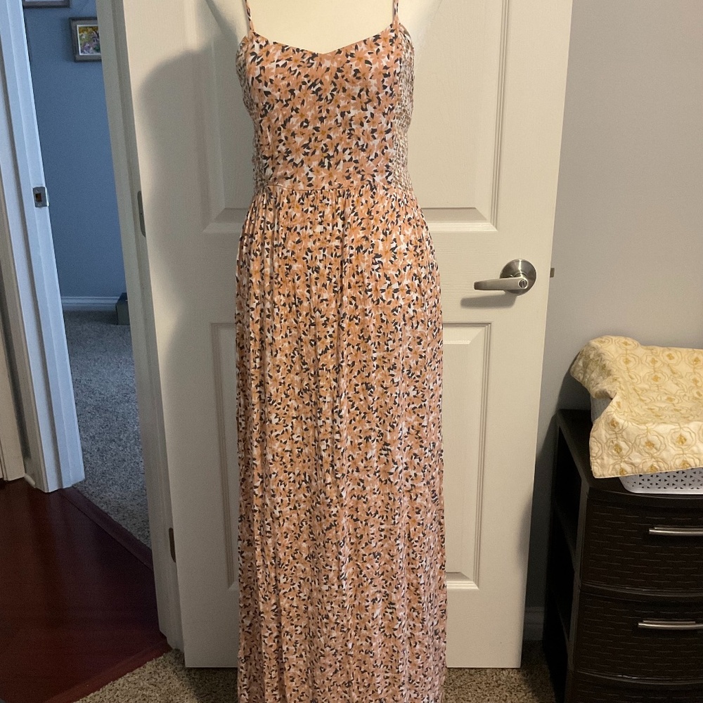 Patrons of Peach maxi dress